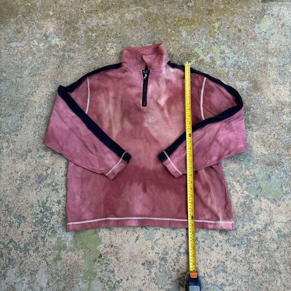 Tie Dye Quarter Zip Y2K Sweater - Picture 1 of 4